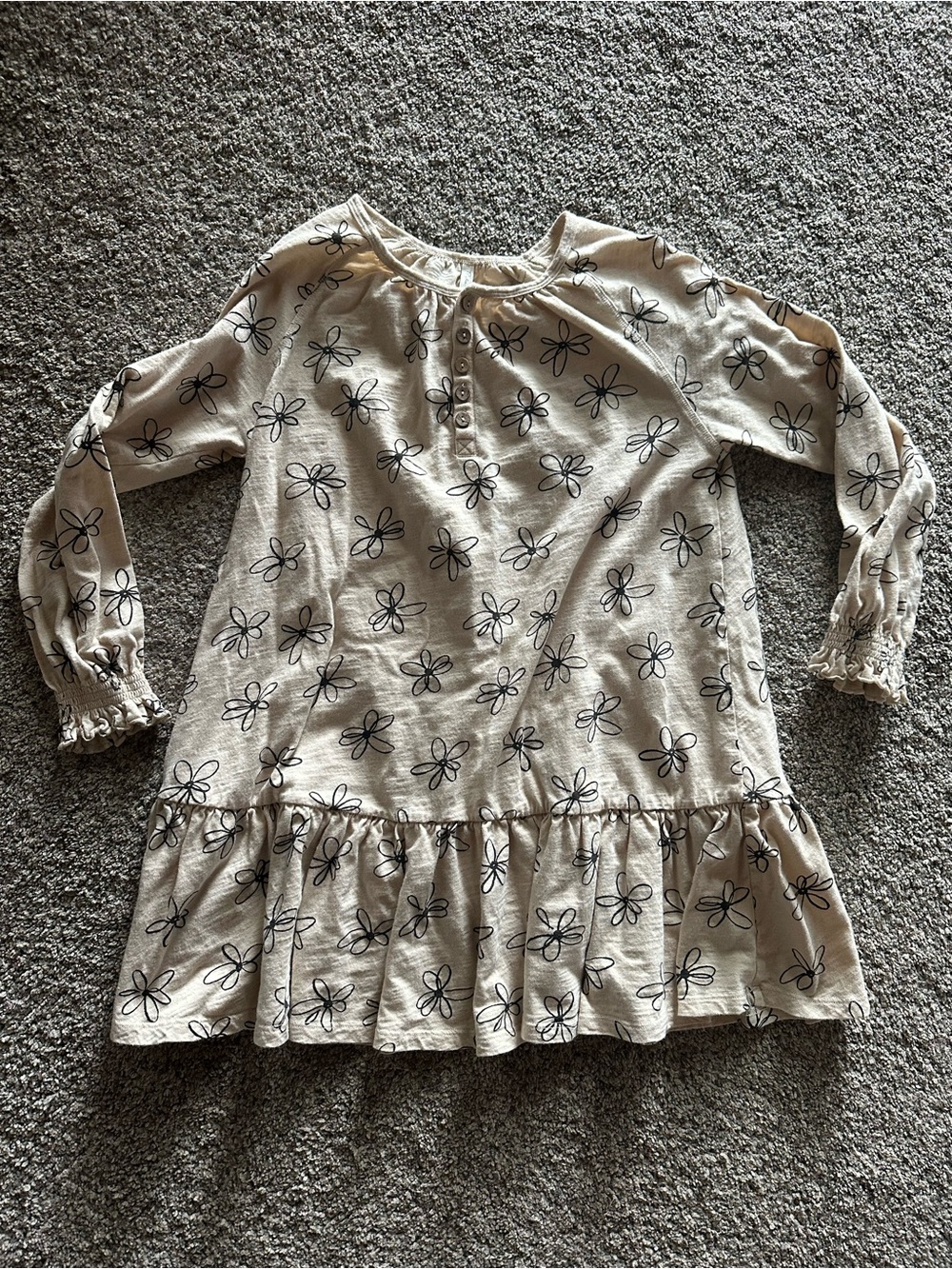 Rylee + Cru Cream Long-Sleeve Floral Tunic